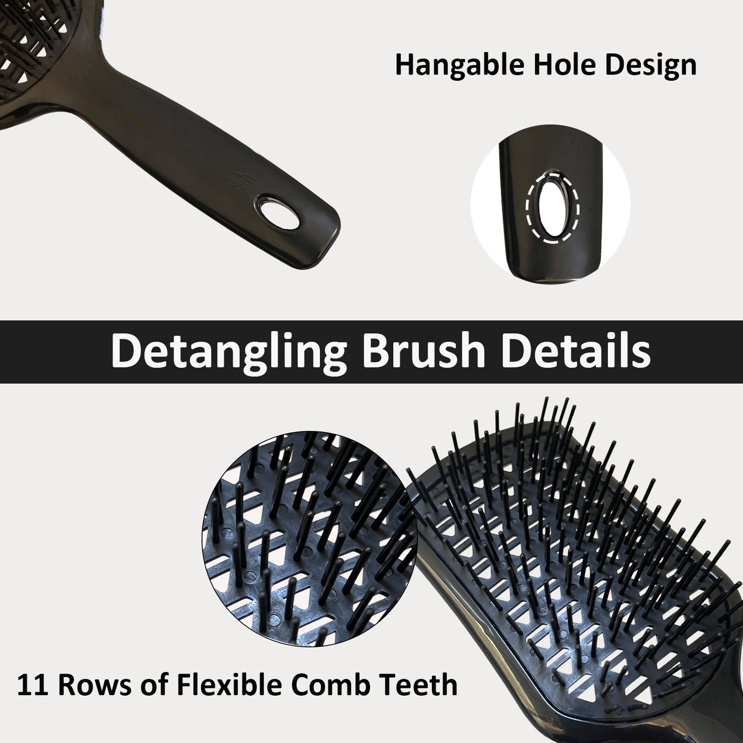 Detangling Brush Scalp Brush Detangling Hair Brush , Dry Wet Brush Paddle Detangling Brush with Flexible Bristle for Long Thick Curly Hair